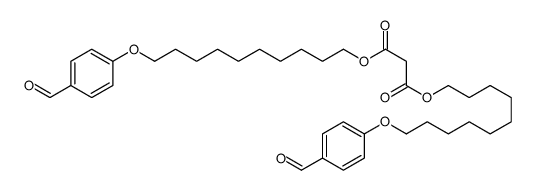 bis[10-(4-formylphenoxy)decyl] propanedioate Structure