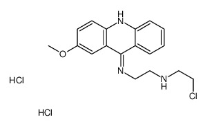N-(2-chloroethyl)-N'-(2-methoxyacridin-9-yl)ethane-1,2-diamine,dihydrochloride结构式