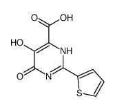 5,6-二羟基-2-噻吩-2-基-嘧啶-4-羧酸结构式
