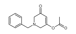 3-acetoxy-1-benzyl-5-oxo-1,2,5,6-tetrahydropyridine结构式