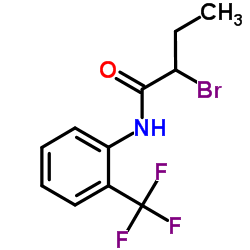 2-Bromo-N-[2-(trifluoromethyl)phenyl]butanamide结构式