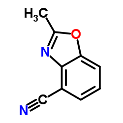 2-Methyl-1,3-benzoxazole-4-carbonitrile结构式