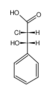 (2RS:3RS)-2-chloro-3-hydroxy-3-phenyl-propionic acid Structure