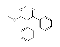 3,3-dimethoxy-1,2-diphenylpropan-1-one Structure