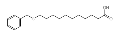 Undecanoic acid,11-[(phenylmethyl)thio]- Structure