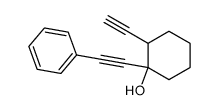 2-ethynyl-1-(phenylethynyl)cyclohexan-1-ol结构式