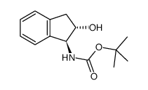 tert-butyl N-[(1S,2S)-2-hydroxy-2,3-dihydro-1H-inden-1-yl]carbamate structure