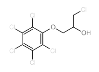 1-chloro-3-(2,3,4,5,6-pentachlorophenoxy)propan-2-ol结构式