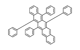 5,6,13,14-tetraphenylpentacene Structure