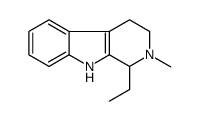 1-Ethyl-2-methyl-2,3,4,9-tetrahydro-1H-β-carboline结构式