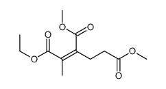 1-O-ethyl 2-O,4-O-dimethyl 1-methylbut-1-ene-1,2,4-tricarboxylate结构式