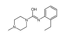 1-Piperazinecarboxamide,N-(2-ethylphenyl)-4-methyl-(9CI) Structure