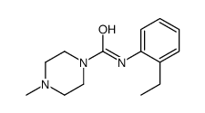 1-Piperazinecarboxamide,N-(2-ethylphenyl)-4-methyl-(9CI) structure