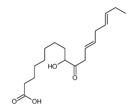 9-hydroxy-10-oxooctadeca-12,15-dienoic acid structure