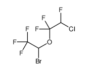 2-bromo-2-(2-chloro-1,1,2-trifluoroethoxy)-1,1,1-trifluoroethane结构式