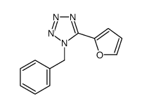 1-Benzyl-5-(2-furyl)-1H-tetrazole Structure