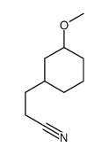 Cyclohexanepropanenitrile, 3-methoxy- (9CI) structure