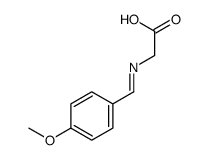 2-[(4-methoxyphenyl)methylideneamino]acetic acid结构式