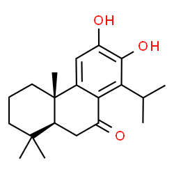 (4aS,10aS)-2,3,4,4a,10,10a-Hexahydro-8-isopropyl-6,7-dihydroxy-1,1,4a-trimethylphenanthren-9(1H)-one Structure
