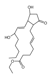 ethyl (Z)-7-[(1R,2R,3R)-3-hydroxy-2-[(E,3S)-3-hydroxyoct-1-enyl]-5-oxocyclopentyl]hept-5-enoate Structure