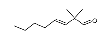 2,2-dimethyl-oct-3-enal结构式