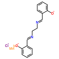 MANGANESE, CHLORO[[2,2'-[1,2-ETHANEDIYLBIS[(NITRILO-KN)METHYLIDYNE]]BIS[PHENOLATO-KO]](2-)]-, (SP-5-13)- Structure