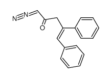 (Z)-1-diazo-4,5-diphenylpent-4-en-2-one结构式