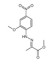 methyl 2-[(2-methoxy-4-nitrophenyl)hydrazinylidene]propanoate Structure