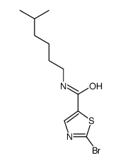 2-bromo-N-(5-methylhexyl)-1,3-thiazole-5-carboxamide Structure