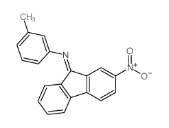 N-(3-methylphenyl)-2-nitro-fluoren-9-imine Structure