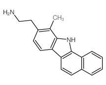 2-(10-methyl-11H-benzo[a]carbazol-9-yl)ethanamine结构式