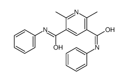 2,6-dimethyl-3-N,5-N-diphenylpyridine-3,5-dicarboxamide结构式