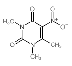 1,3,6-trimethyl-5-nitropyrimidine-2,4-dione Structure