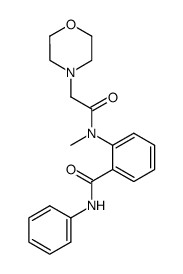 2-(N-Methyl-2-morpholinoacetylamino)-N-phenylbenzamide structure