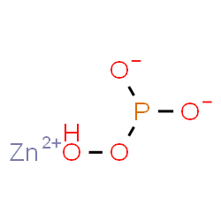 Zinc hydroxide oxide phosphite (Zn4(OH)O2(PO3)), dihydrate结构式