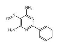 5-Nitroso-2-phenyl-4,6-pyrimidinediamine结构式