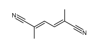 2,5-dimethyl-hexa-2t,4t-dienedinitrile Structure