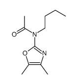 N-butyl-N-(4,5-dimethyl-1,3-oxazol-2-yl)acetamide结构式