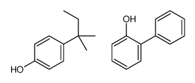 4-(2-methylbutan-2-yl)phenol,2-phenylphenol Structure
