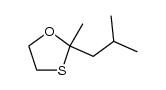 2-isobutyl-2-methyl-[1,3]oxathiolane结构式