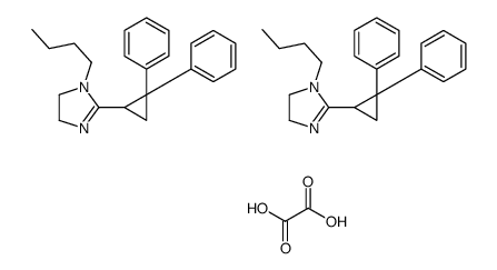1-butyl-2-(2,2-diphenylcyclopropyl)-4,5-dihydroimidazole,oxalic acid结构式