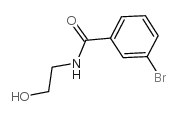 3-溴-N-(2-羟基乙基)苯甲酰胺结构式