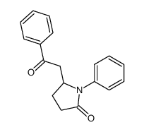 1-phenyl-5-phenacyl-2-pyrrolidinone Structure