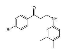 1-(4-bromophenyl)-3-(3,4-dimethylanilino)propan-1-one Structure