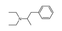 N,N-diethyl-1-methyl-2-phenylethylamine结构式