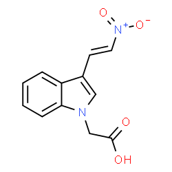 1H-Indole-1-aceticacid,3-(2-nitroethenyl)-(9CI)结构式