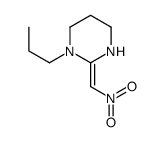 2-(nitromethylidene)-1-propyl-1,3-diazinane Structure