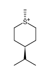 trans-4-Isopropyl-1-methylthianium结构式