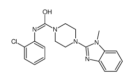 1-Piperazinecarboxamide,N-(2-chlorophenyl)-4-(1-methyl-1H-benzimidazol-2-yl)-(9CI) Structure