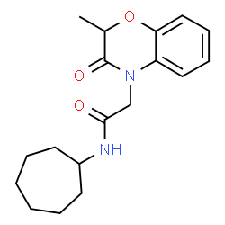 4H-1,4-Benzoxazine-4-acetamide,N-cycloheptyl-2,3-dihydro-2-methyl-3-oxo-(9CI) picture